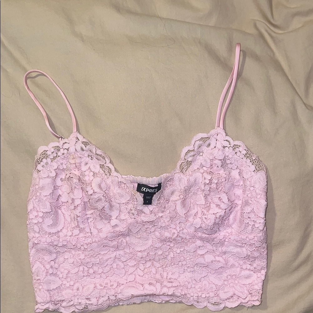 Express Blush Lace Bralette